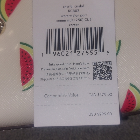 Kate Spade Carson Convertible Watermelon Party Crossbody 🍉 - Picture 9 of 10